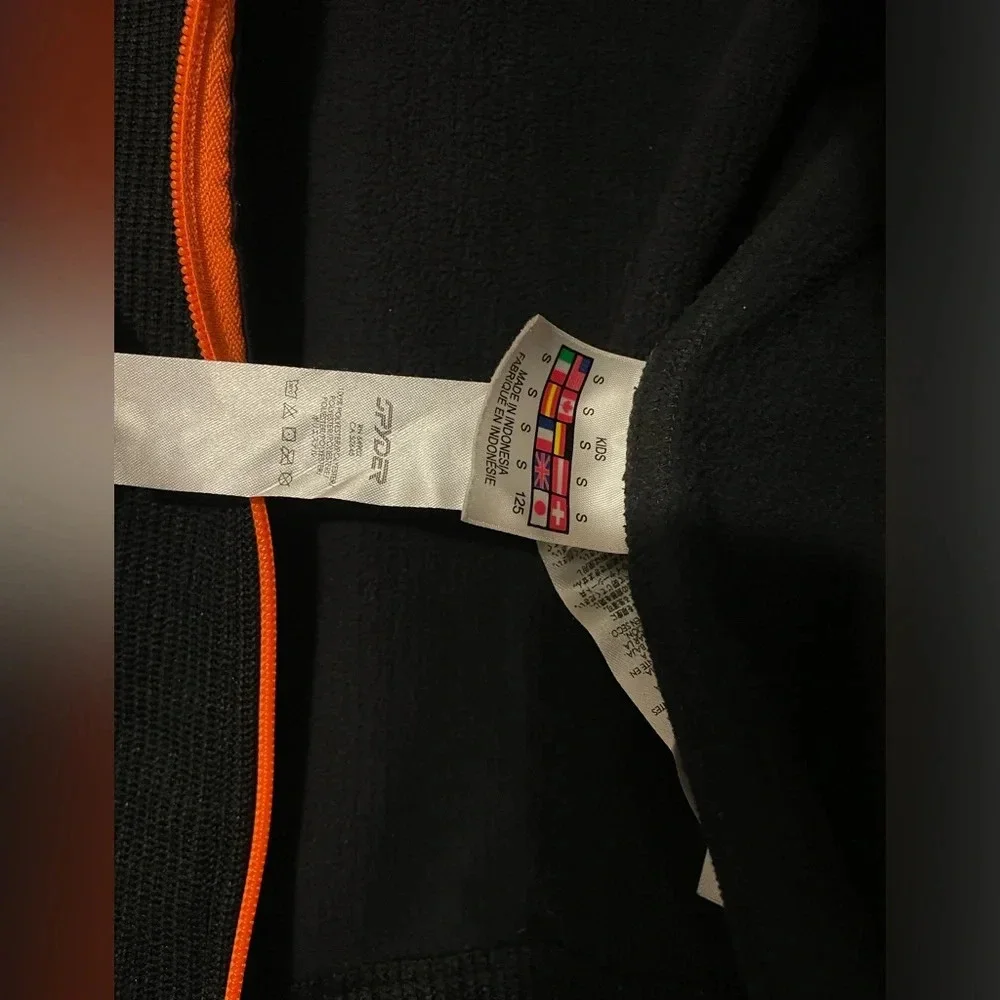 Spyder core zip up sweater kids size S